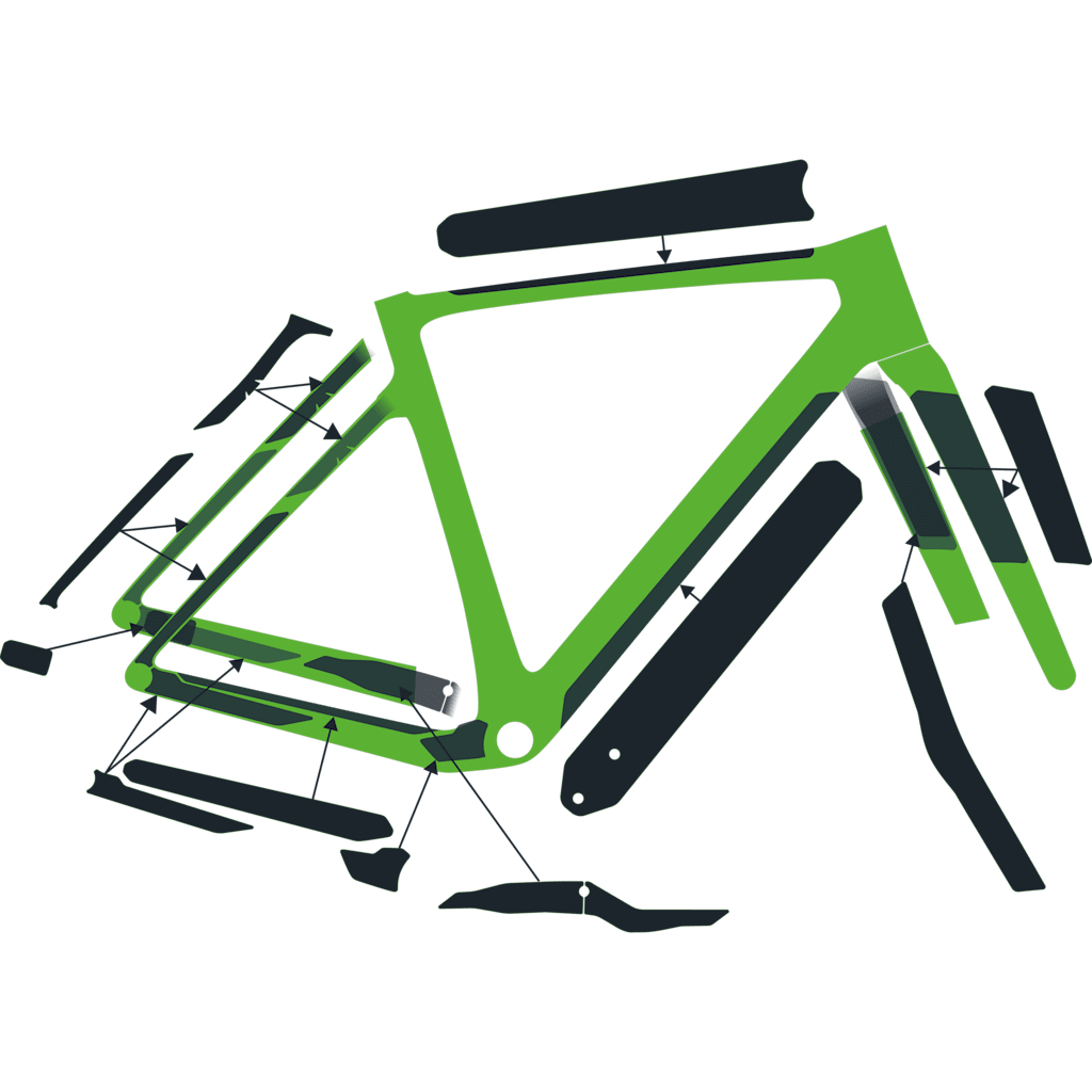 SYNCROS ADDICT GRAVEL Frame Protection Kit - main view