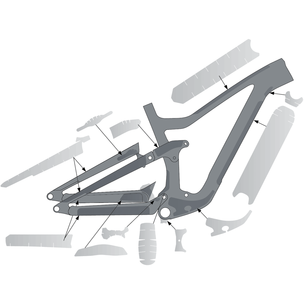 SYNCROS RANSOM Carbon Frame Protection Kit - main view