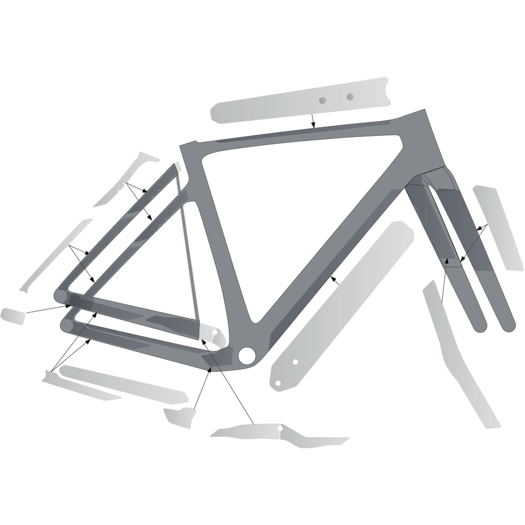 SYNCROS ADDICT GRAVEL Frame Protection Kit - main view