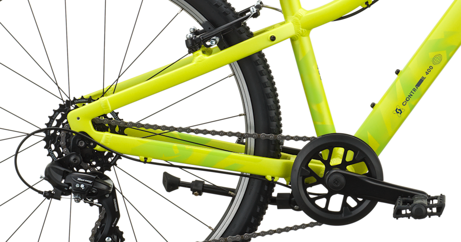 Scott Contrail 400 Zesty Yellow 7-speed shimano gearing