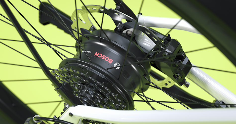 Bosch Rear Hub Motor and 360Wh Battery