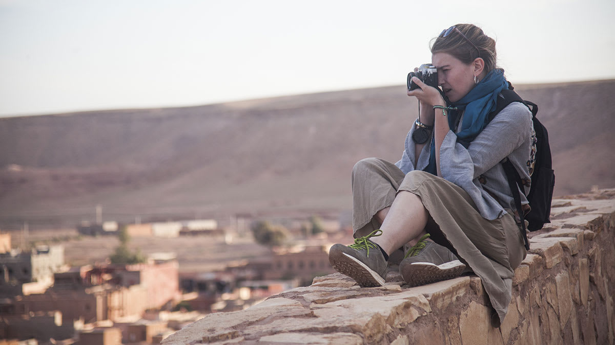 Nightfall in the desert