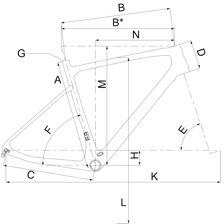 Geometry of Bergamont Sweep 4 EQ