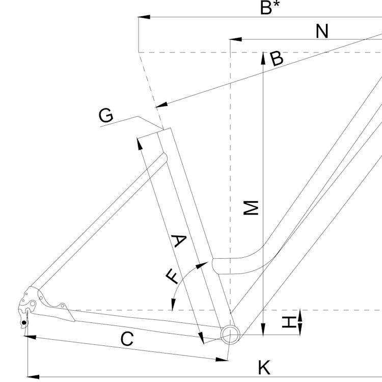 Geometry of Bergamont Horizon N7 CB Amsterdam creme