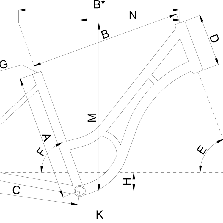 Geometry of Bergamont Summerville N7 FH