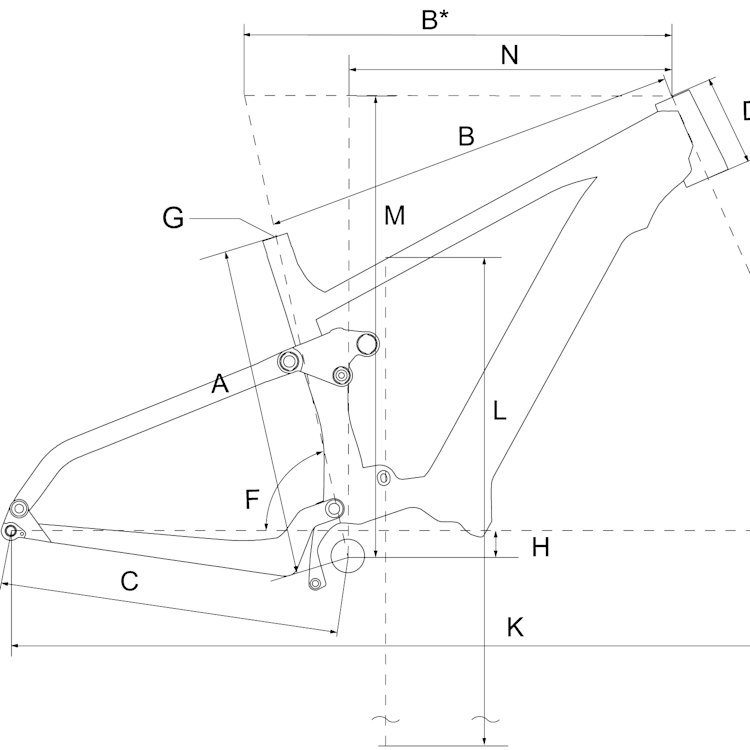 Geometry of Bergamont E-Trailster 150 Expert