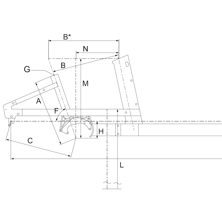 Geometry of Bergamont E-Cargoville LJ Expert