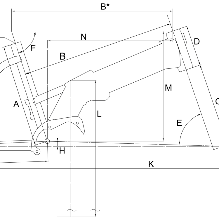 Geometry of Bergamont Paul-E EQ Edition