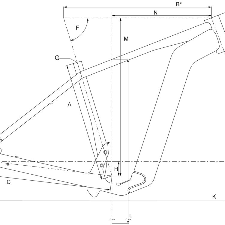 Geometry of Bergamont E-Horizon SUV 6 Gent