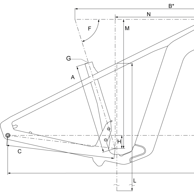 Geometry of Bergamont E-Revox Sport Rigid EQ