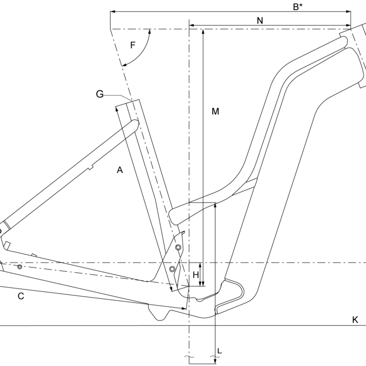 Geometry of Bergamont E-Horizon Premium Expert Amsterdam