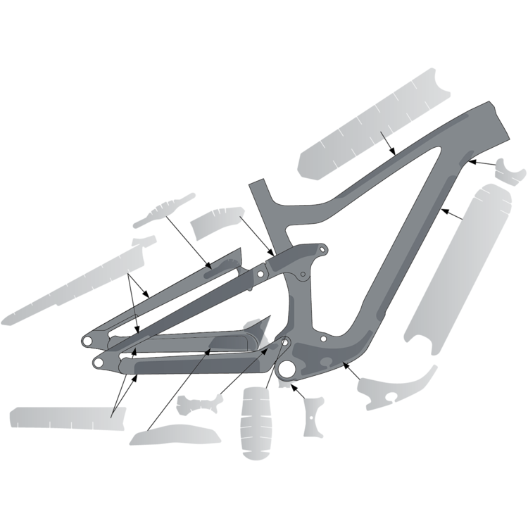 SYNCROS RANSOM Carbonrahmen-Schutzset
