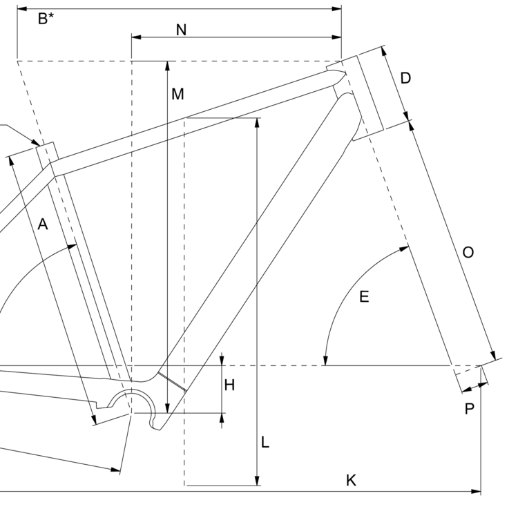 Geometry of Bergamont E-Sweep Tour