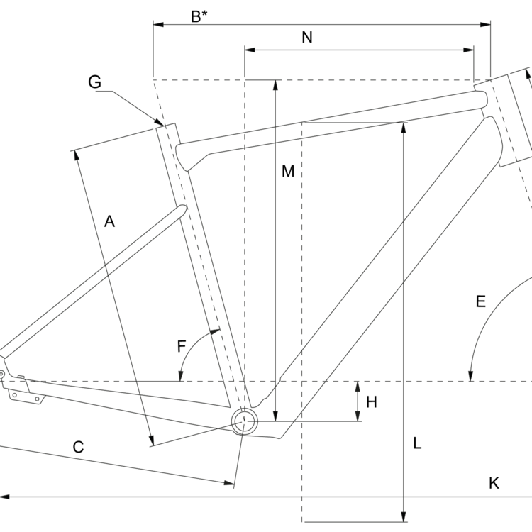 Geometry of Bergamont E-Vitess Expert Gent