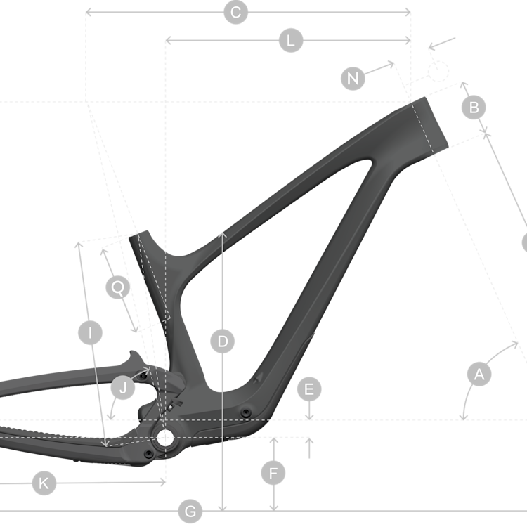 Geometry of BOLD Linkin 150 Ultimate Bike