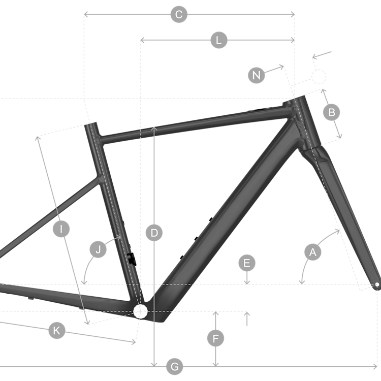Geometry of SCOTT Metrix eRIDE Bike