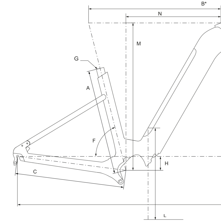 Geometry of Bergamont E-Horizon Sport 10 Wave