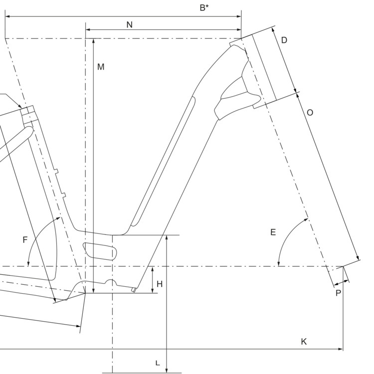 Geometry of Bergamont E-Ville 10 Belt