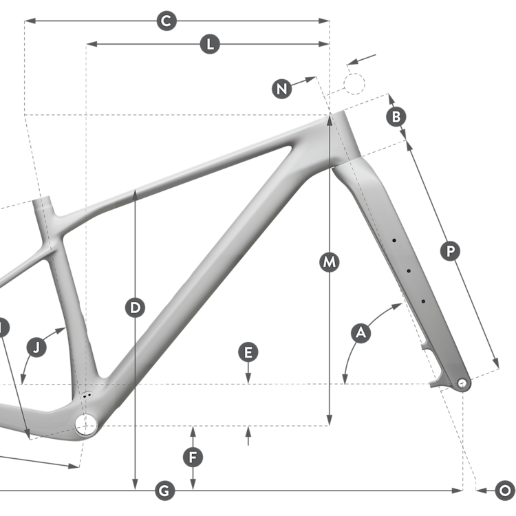 Geometry of SCOTT Scale Gravel RC Frame set