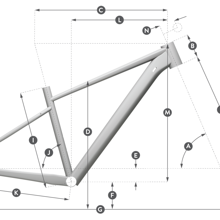 Geometry of SCOTT Contrail 20 Bike