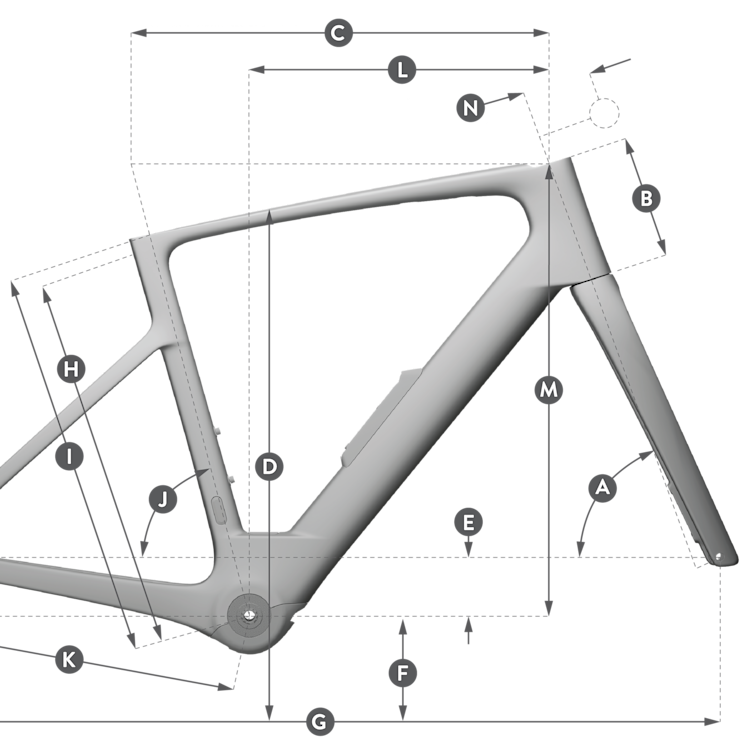 Geometry of SCOTT Fastlane 20 Bike