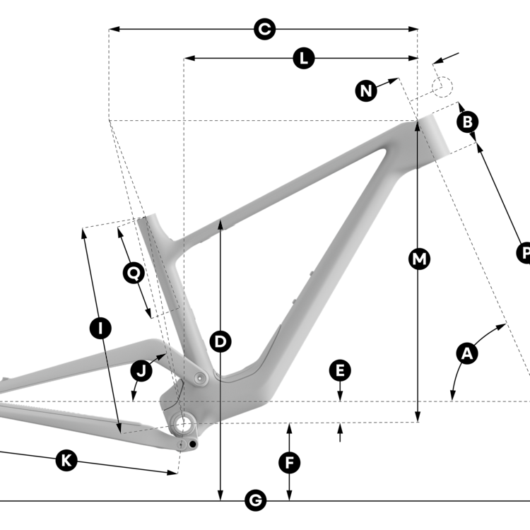 Geometry of SCOTT Spark RC World Cup Bike
