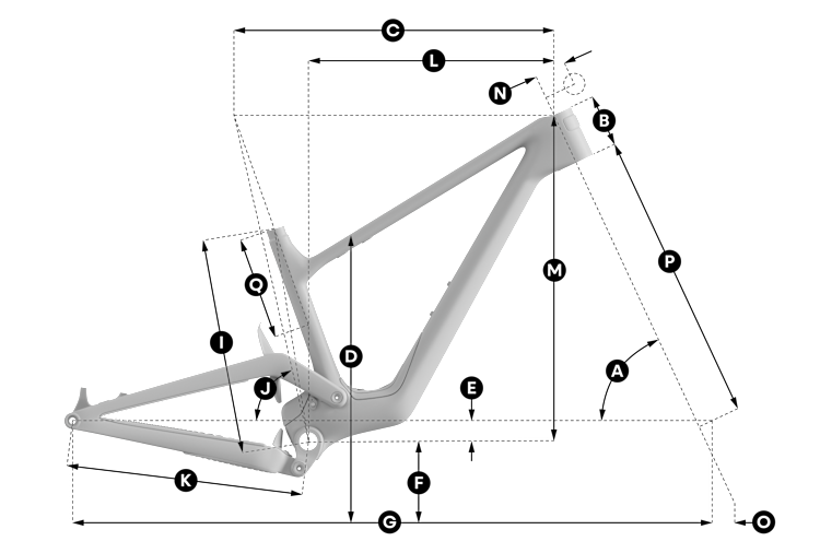 Geometry of Scott Spark DC 10 Bike
