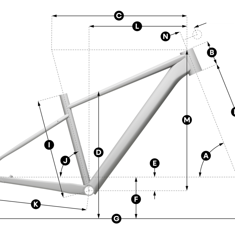 Geometry of SCOTT Contrail 40 Bike