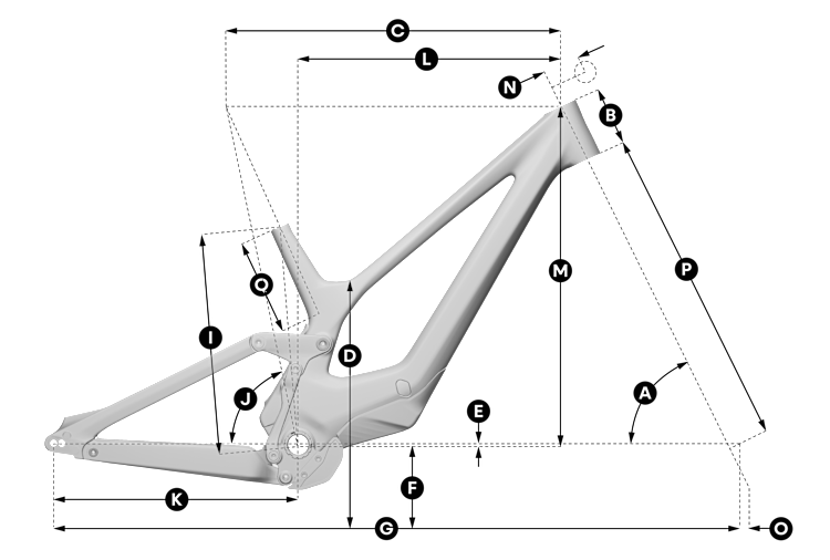 Geometry of Scott Gambler 10 Bike