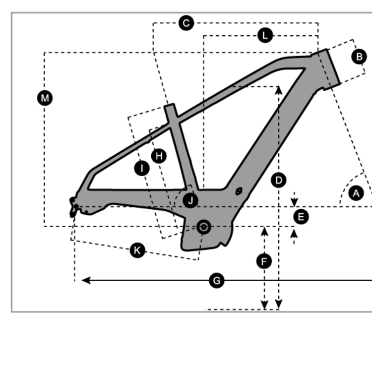 Geometry of SCOTT Sub Cross eRIDE 10 Men Bike