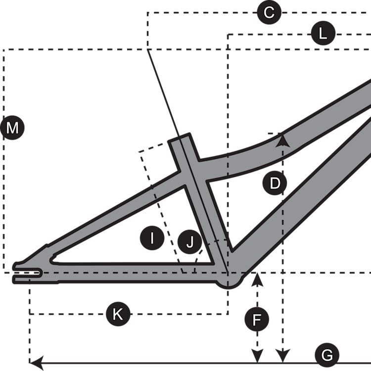 Geometry of Bicicletta SCOTT Contrail 160