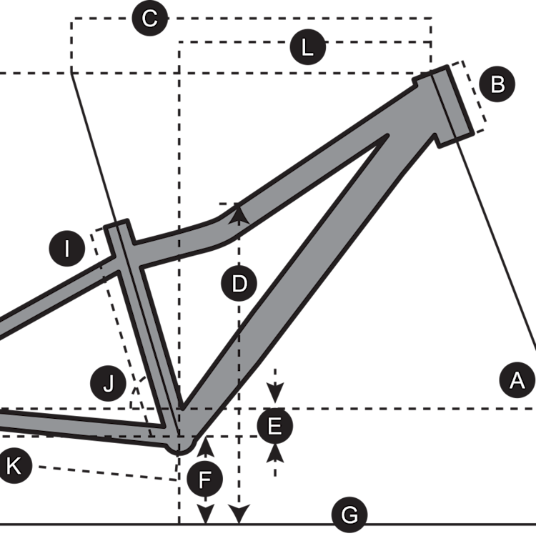 Geometry of Bicicleta SCOTT Scale 20 silver