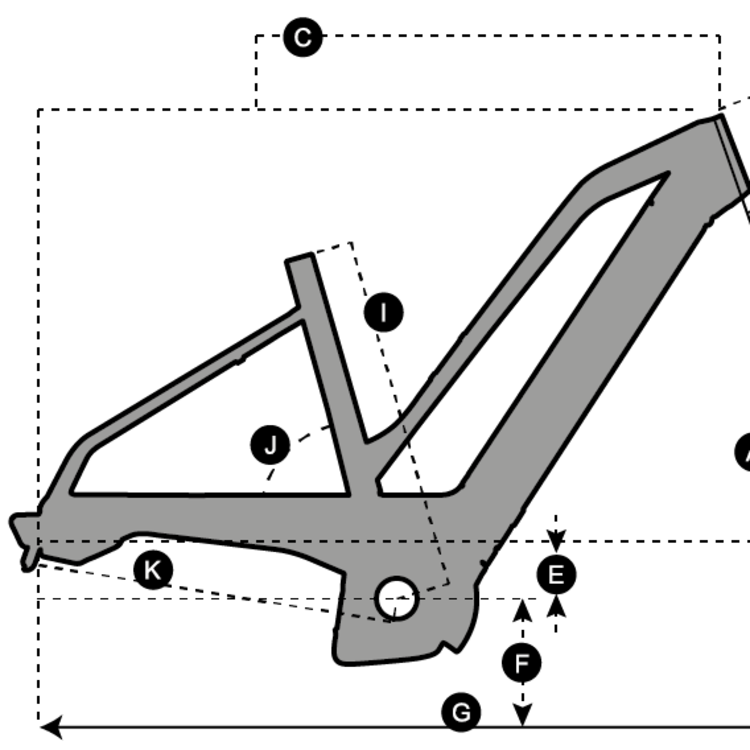 Geometry of Vélo SCOTT Sub Cross eRIDE 10 Lady
