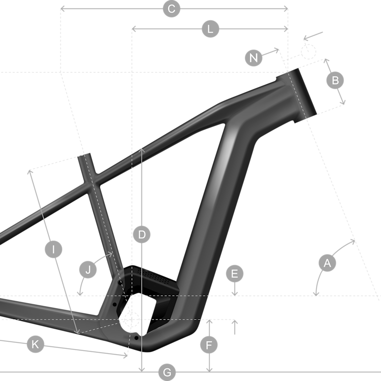 Geometry of SCOTT Axis eRIDE 30 Men Bike