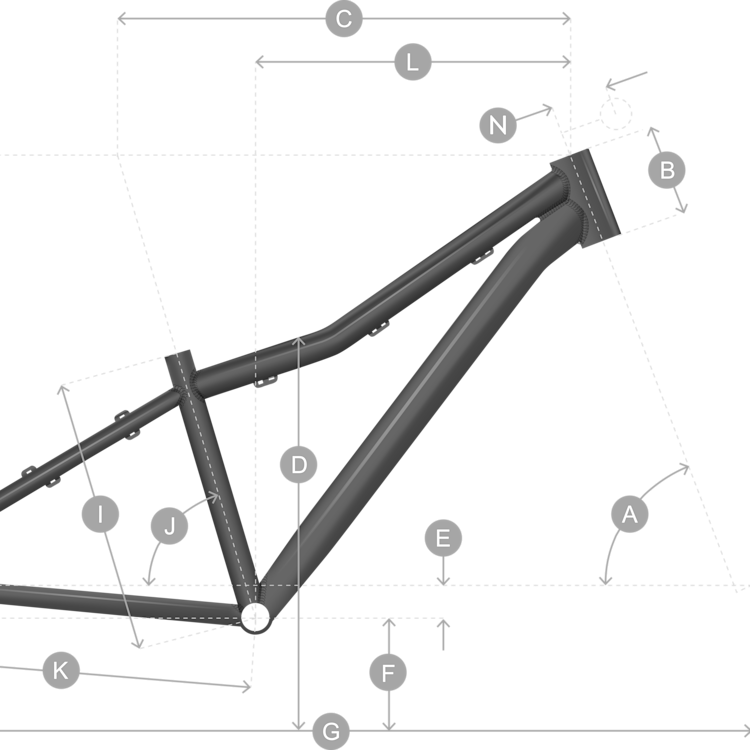 Geometry of Bicicletta SCOTT Scale RC 600 Pro