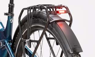 REAR RACK, FENDERS, AND POWERFUL LIGHTS