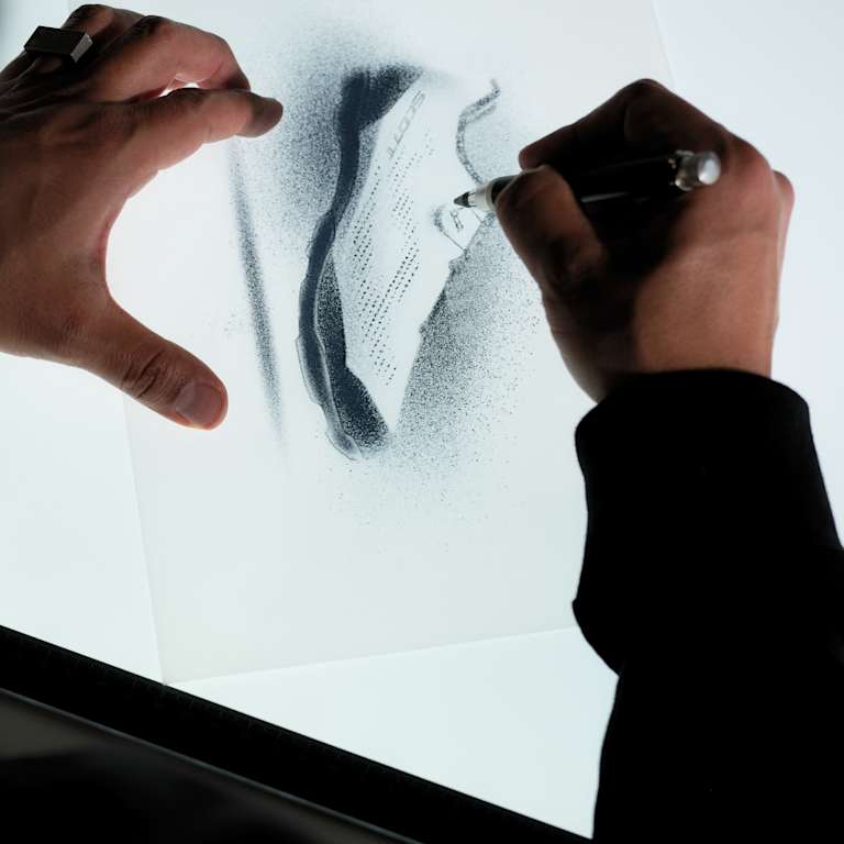 Bike footwear design sketches.