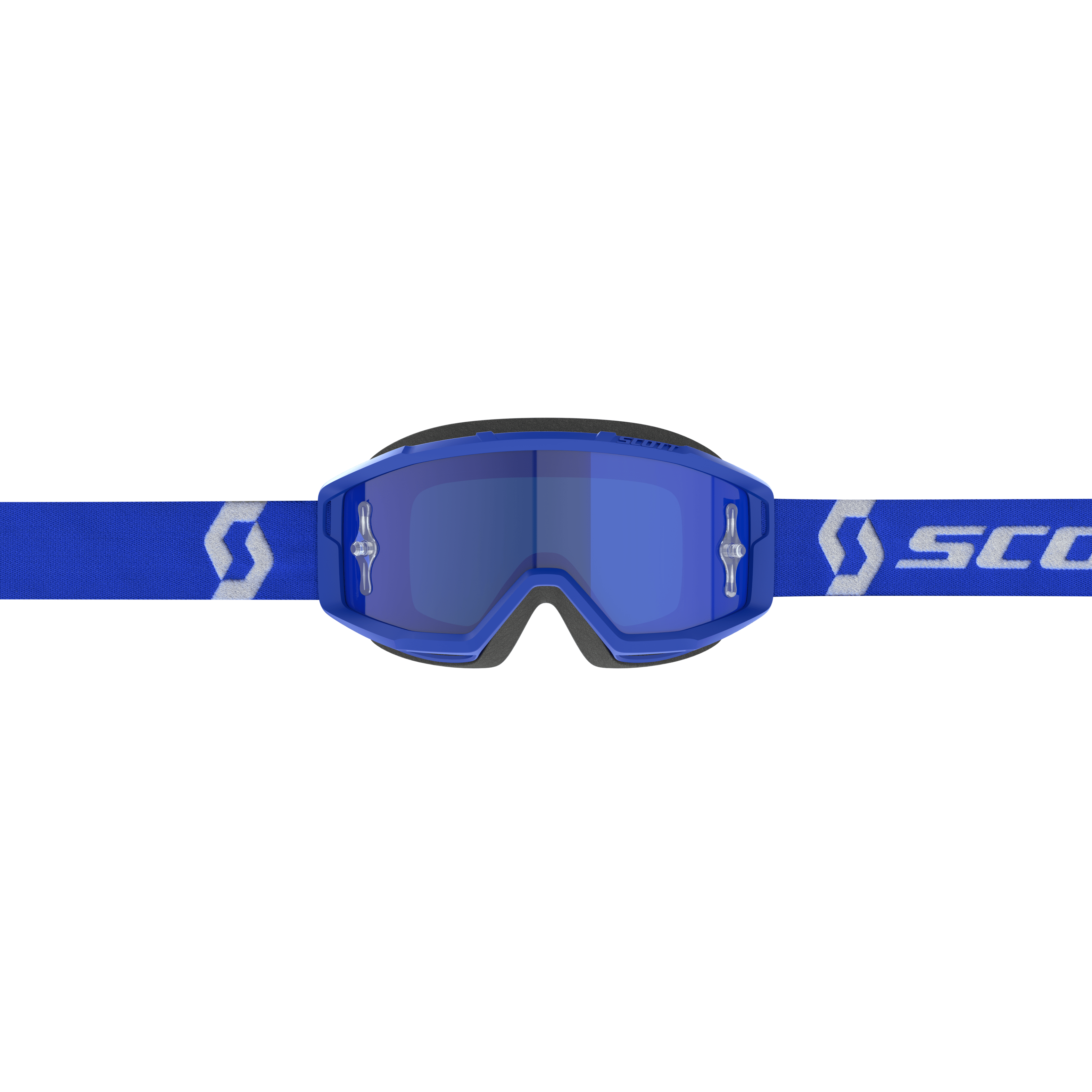 新品 scott PRIMALゴーグル ブルー/ホワイト/ブルークロームレンズ Scott Primal Goggle