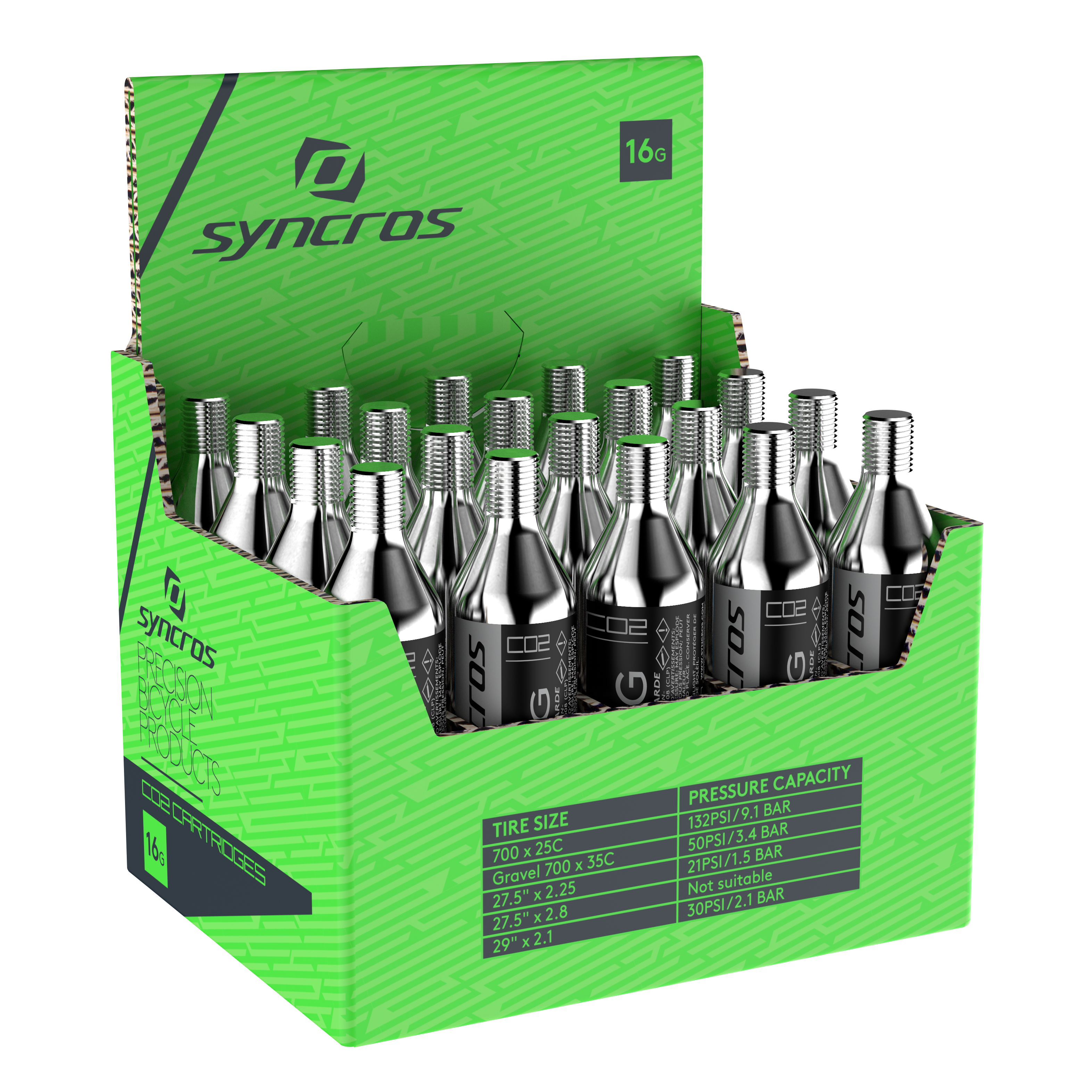 SYNCROS CO2 Cartridge 38g PAK-12