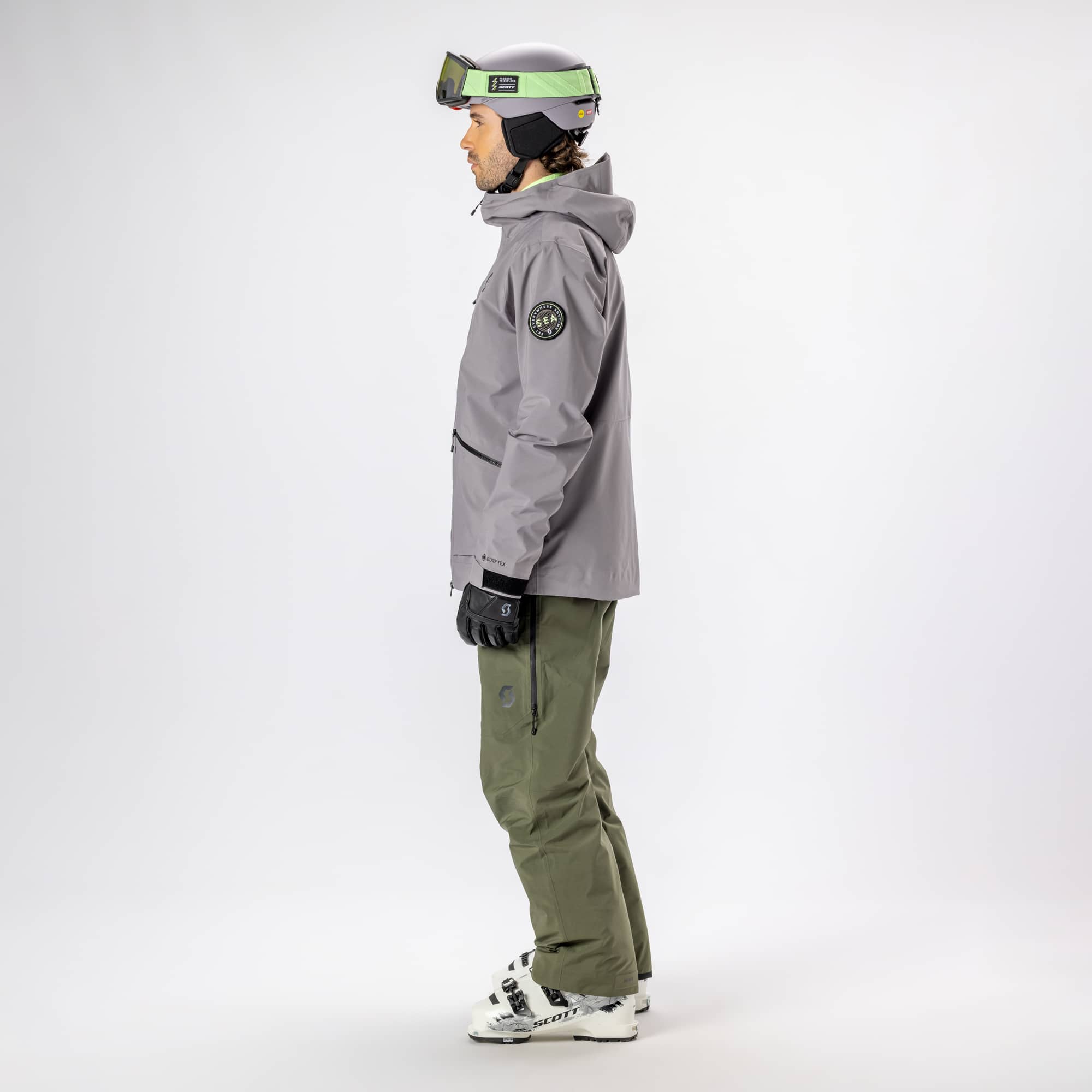 SCOTT Flow Pro Mips ヘルメット ライトグリーン M Scott Flow Pro Mips Helm