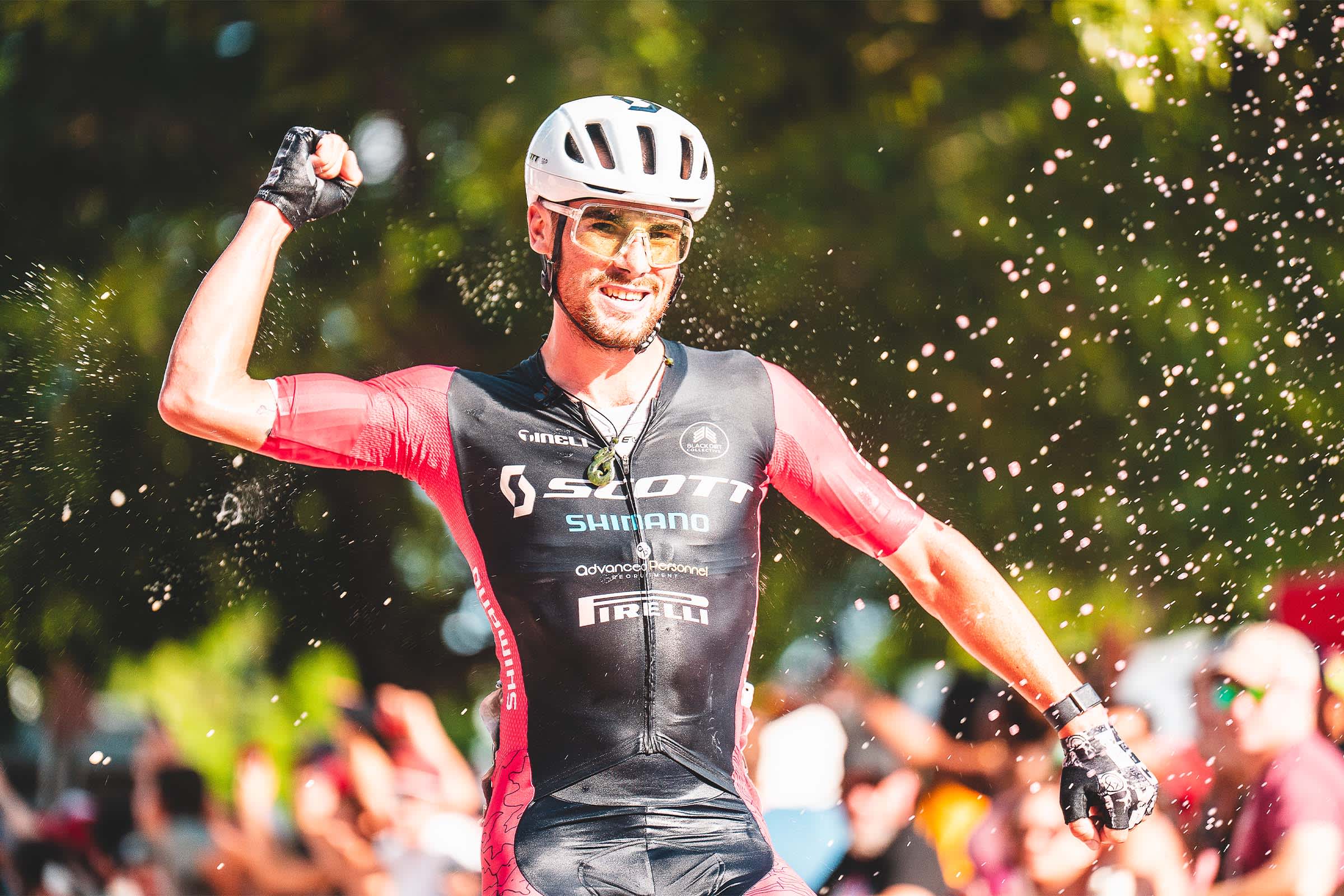 Matt Wilson racing through the Tulsa Tough course