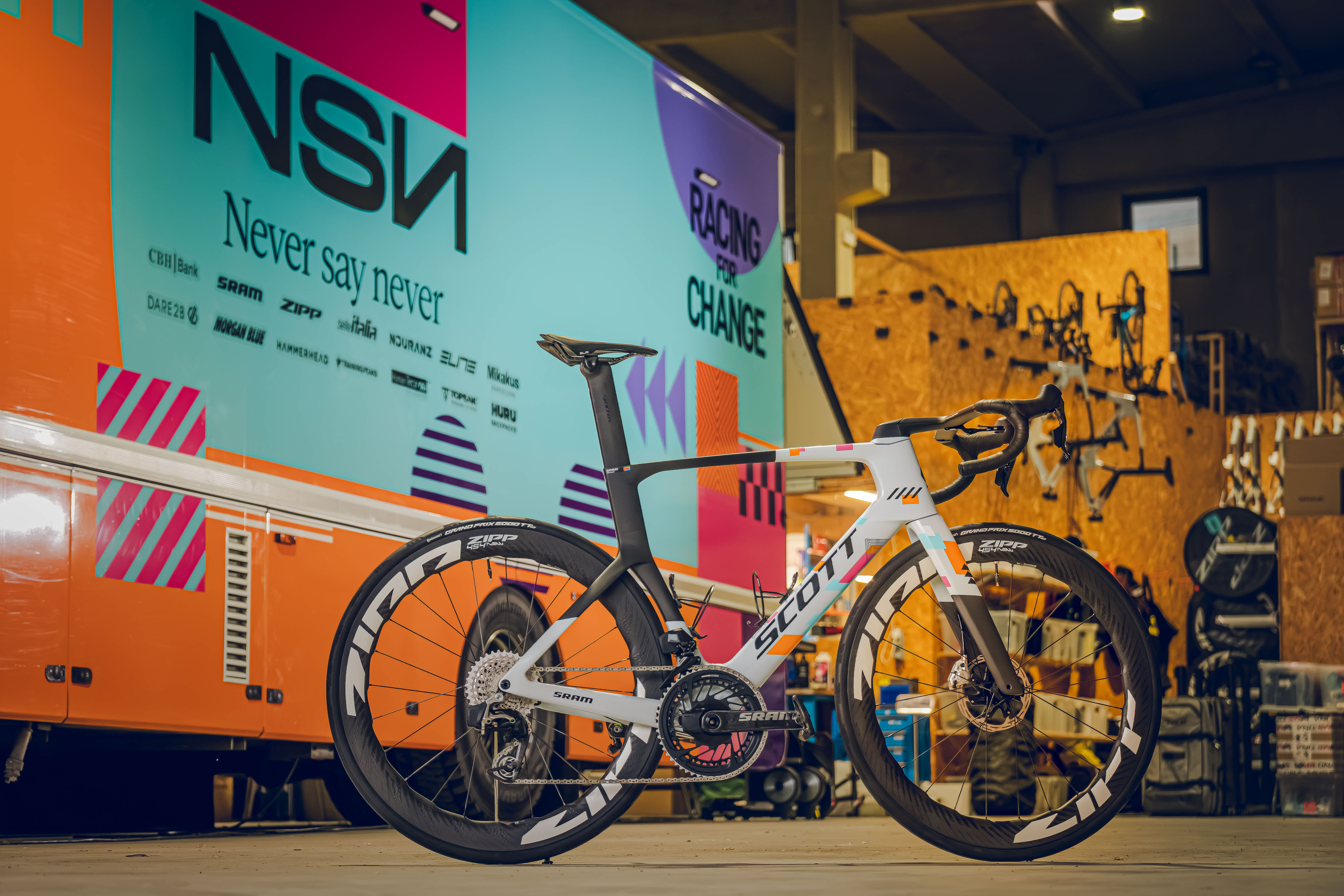Team NSN racing at the 2026 Tour de France