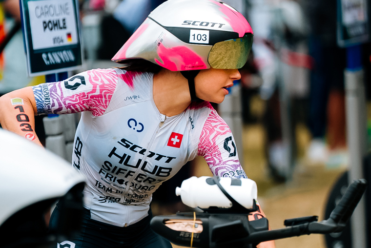 Alanis Siffert on the bike leg at Challenge Roth 2026