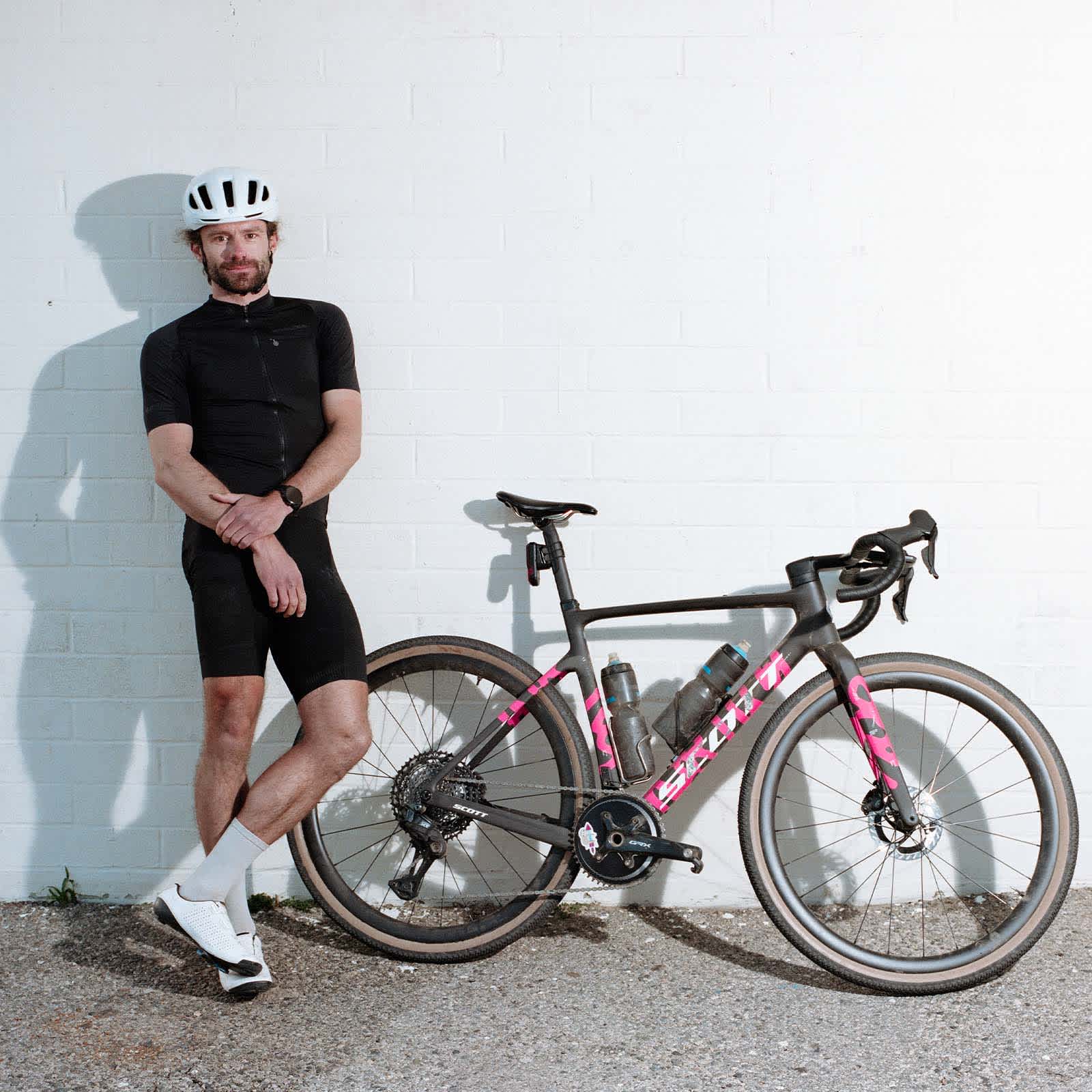 Ryan Standish riding through the Santa Monica Mountains